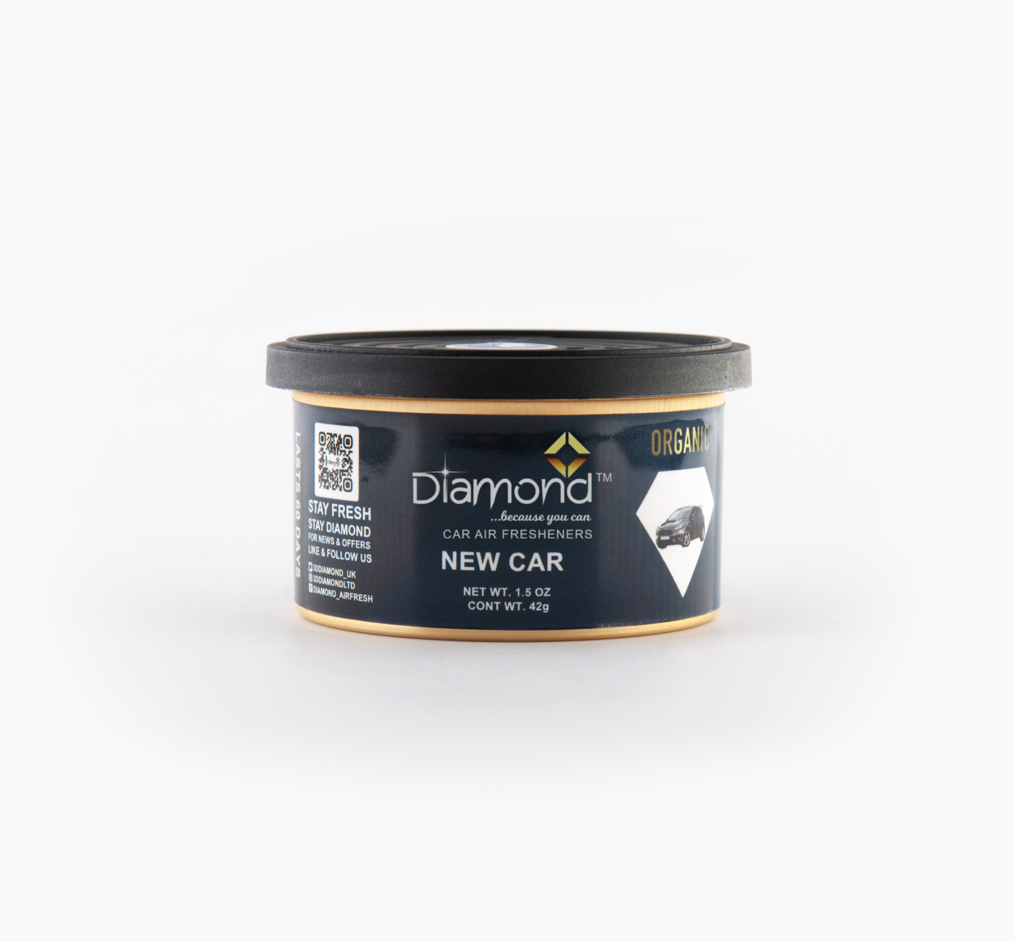 Organic Tin ‘New Car’ Car Air Freshener Diamond Car Air Fresheners